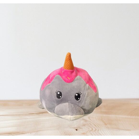 Spark Create Imagine Narwhal Plush Toy 9" Unicorn Whale Dolphin Ice Cream - Picture 1 of 8